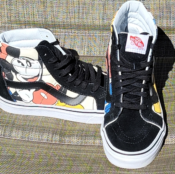 Vans Disney Sk8 Hicut Mickey & Friends Sneakers - Wmns Size 6.5 or 23cm - Picture 14 of 16